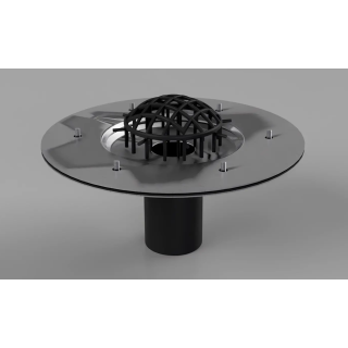 Wpust dachowy INOX PVC DN 110