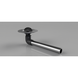 Wpust dachowy INOX PVC DN...